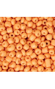 Glasperlen rocailles 8/0 (3mm) Apricot orange